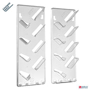 Pair of SBW Shower Racks mounted side by side, left and right pair