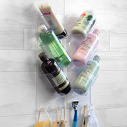SBW Shower Rack 3XL installed in a bathroom shower with glue mounting